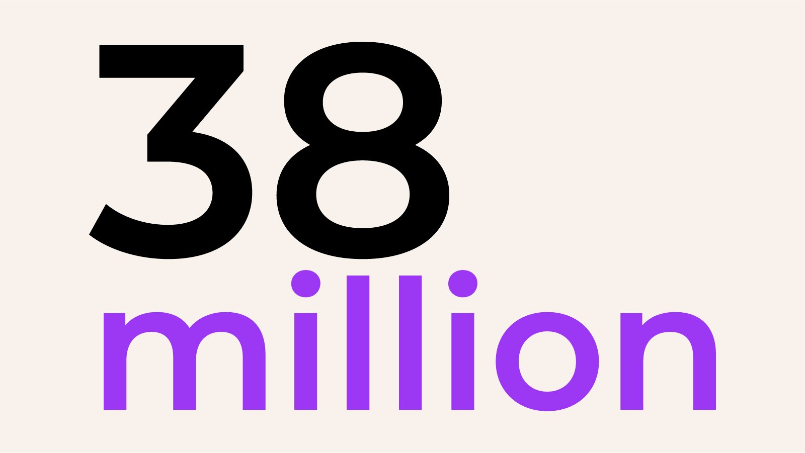 38 million