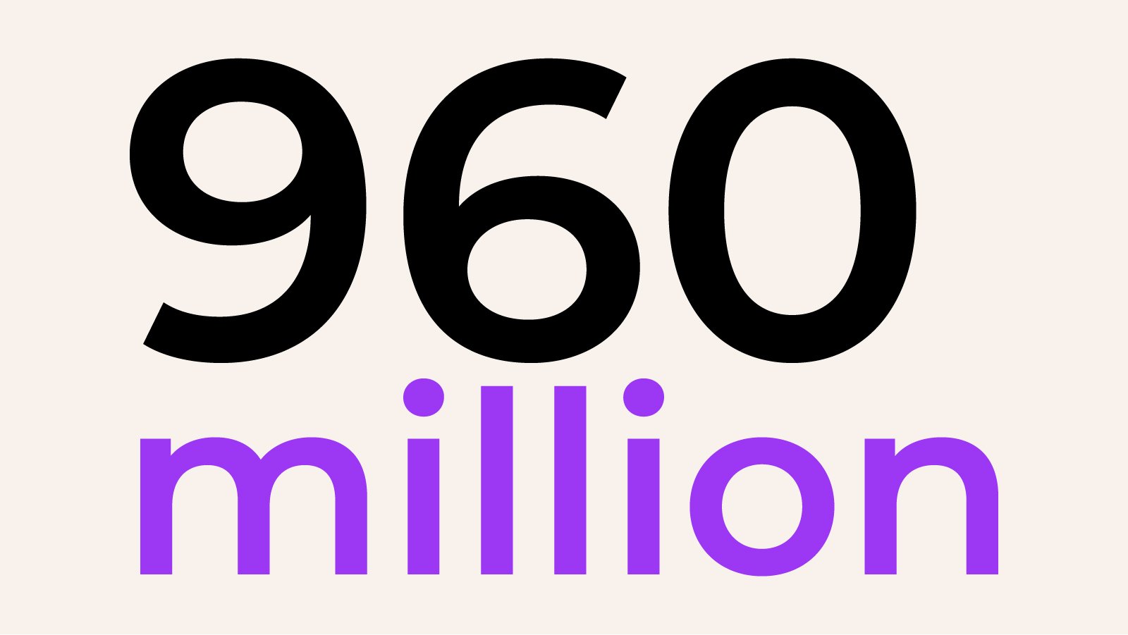 960 million