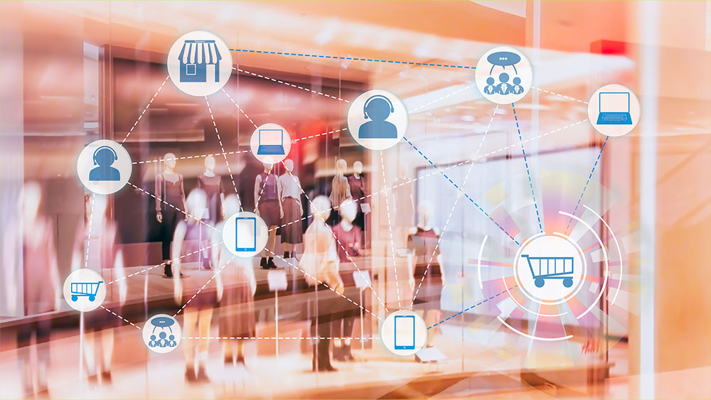 Marketing Data management platform and Omnichannel concept image