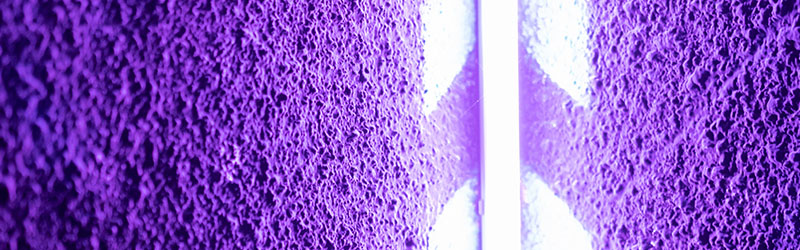 Purple and white stripe textile