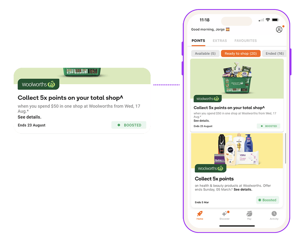 Woolworths personalised basket stretch offers